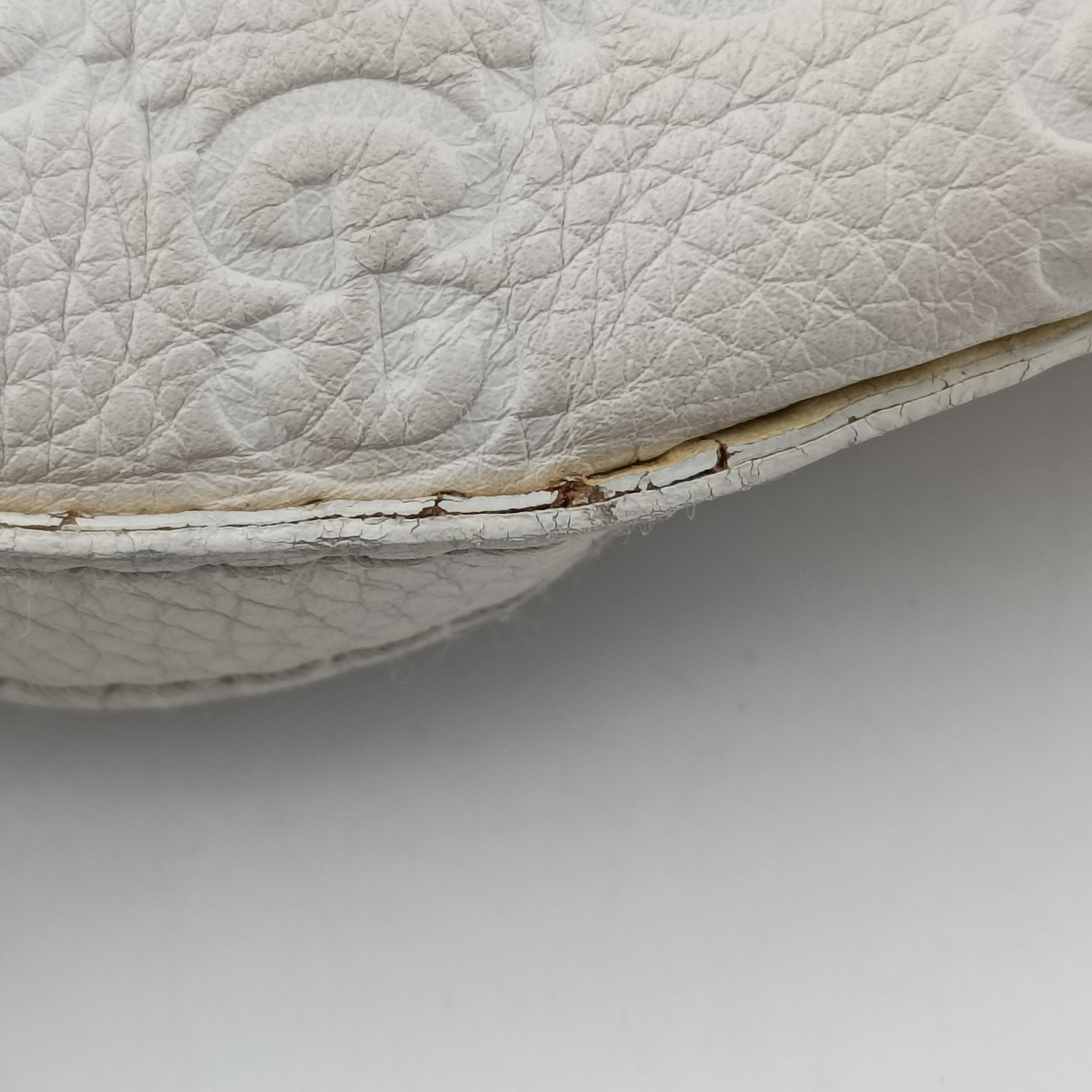 Pre-owned Gucci GG Neoprene White Leather 241101 shoulderbag | stylenewstar