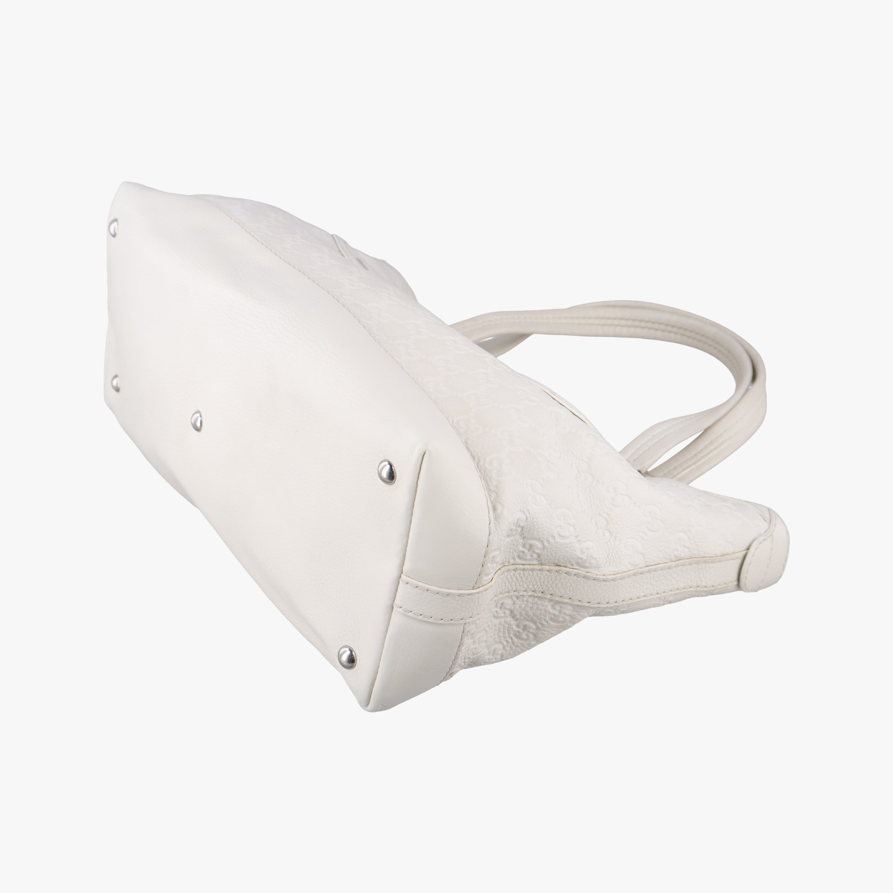 Pre-owned Gucci GG Neoprene White Leather 241101 shoulderbag | stylenewstar