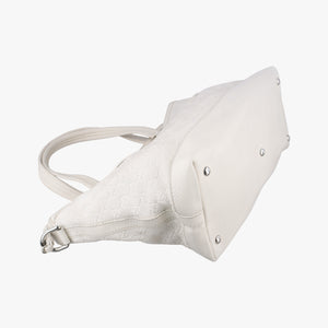 Pre-owned Gucci GG Neoprene White Leather 241101 shoulderbag | stylenewstar