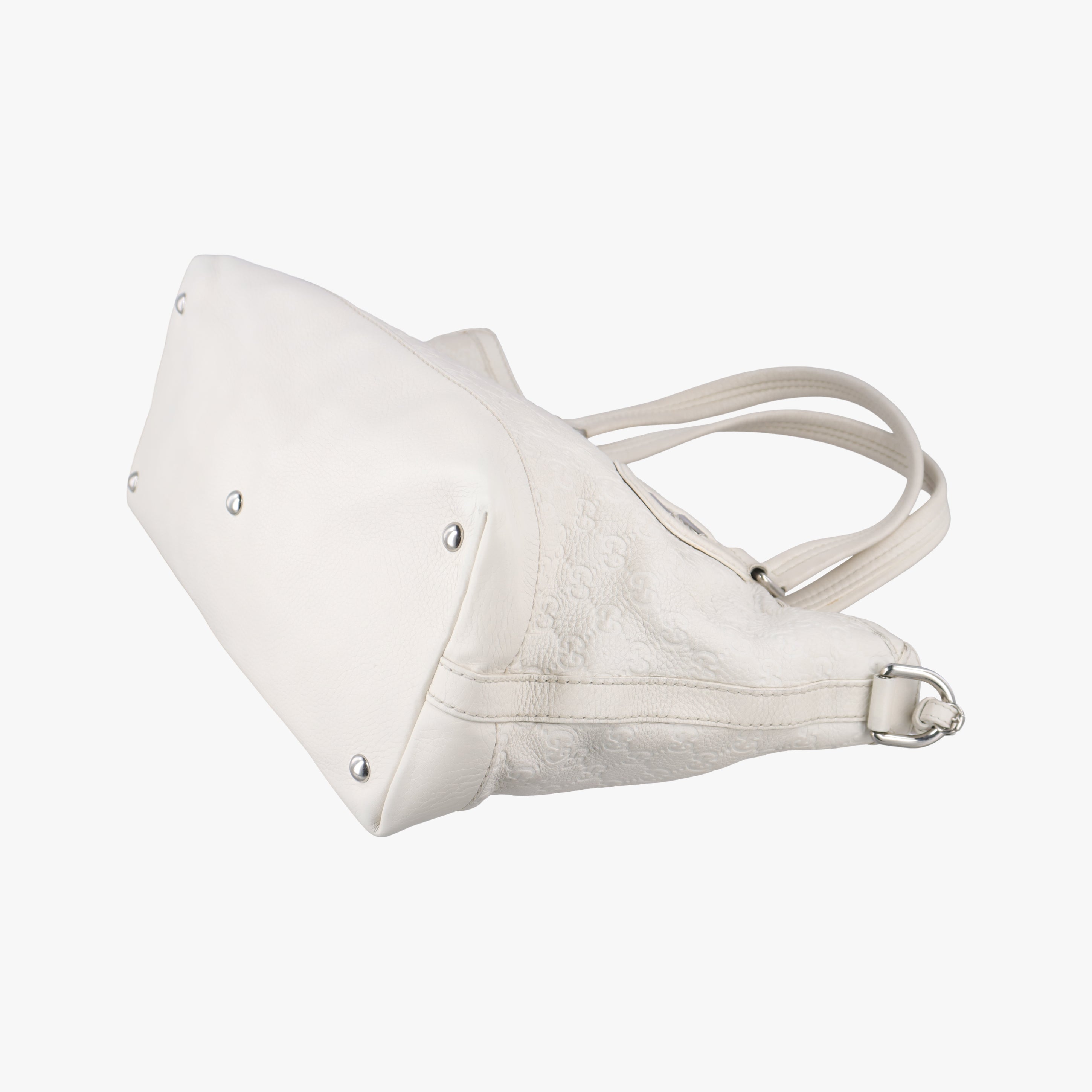 Pre-owned Gucci GG Neoprene White Leather 241101 shoulderbag | stylenewstar