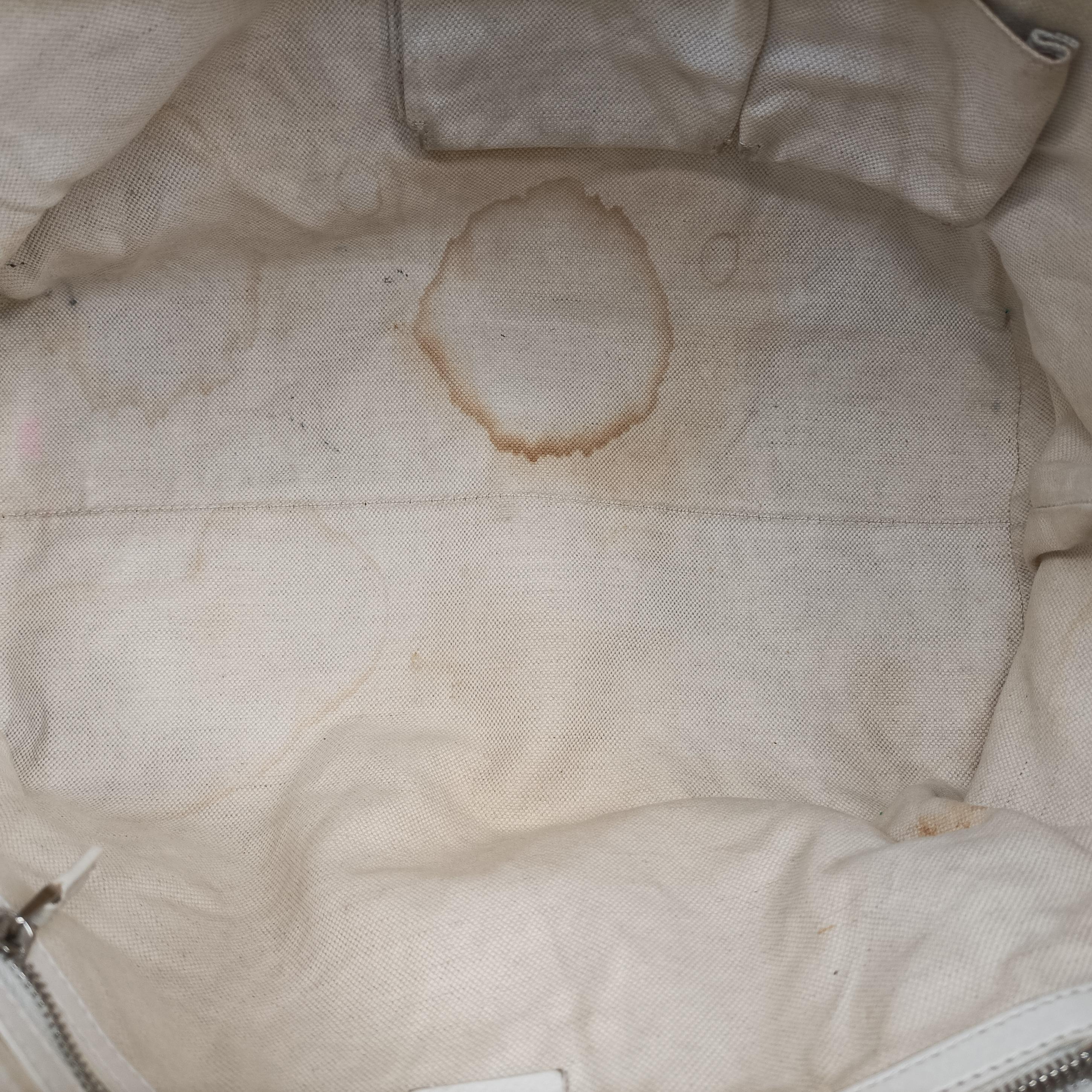 Pre-owned Gucci GG Neoprene White Leather 241101 shoulderbag | stylenewstar