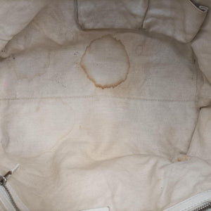 Pre-owned Gucci GG Neoprene White Leather 241101 shoulderbag | stylenewstar