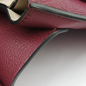 Pre-owned Chloe FAYE Bordeaux Leather  shoulderbag | stylenewstar