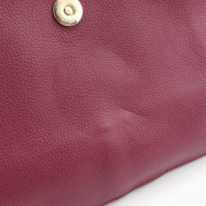 Pre-owned Chloe FAYE Bordeaux Leather  shoulderbag | stylenewstar