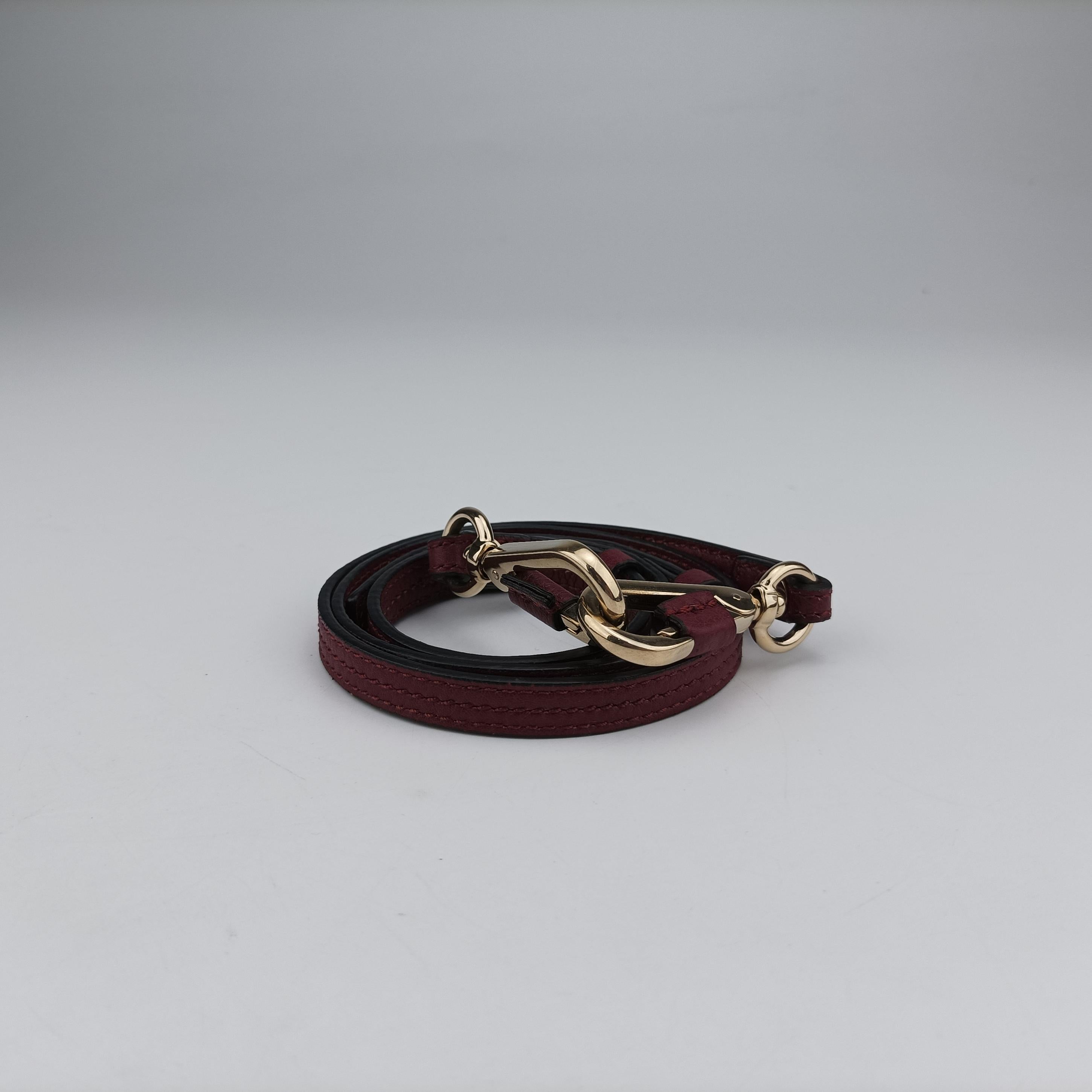 Pre-owned Chloe FAYE Bordeaux Leather  shoulderbag | stylenewstar