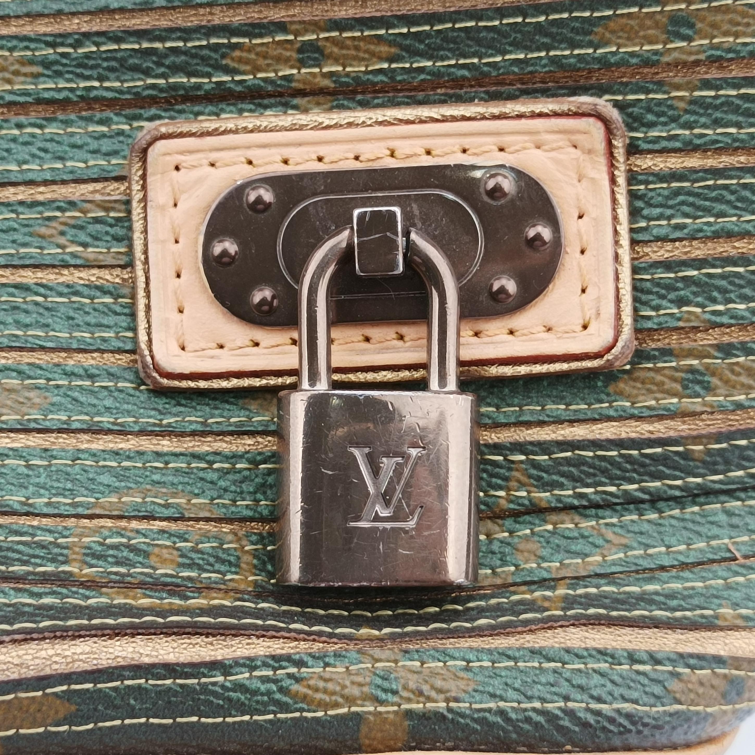 Vintage Louis Vuitton MonogrMonogram Eden Neoam Eden Neo Beigex Green Monogram Eden×calf leather M40356 handbag | stylenewstar