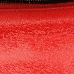 Pre-owned Fendi Be Baguette Red x burgundy Leather 8BR677 shoulderbag | stylenewstar