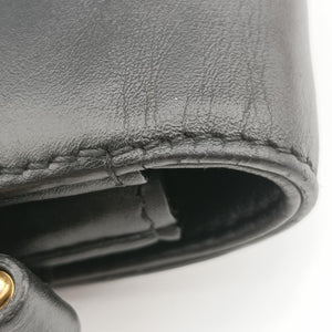 Pre-owned Gucci Broadway Tiger Head Black Leather 453777 shoulderbag | stylenewstar