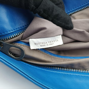 Secondhand Bottega Veneta Intrecciato Blue lambskin  shoulderbag | stylenewstar