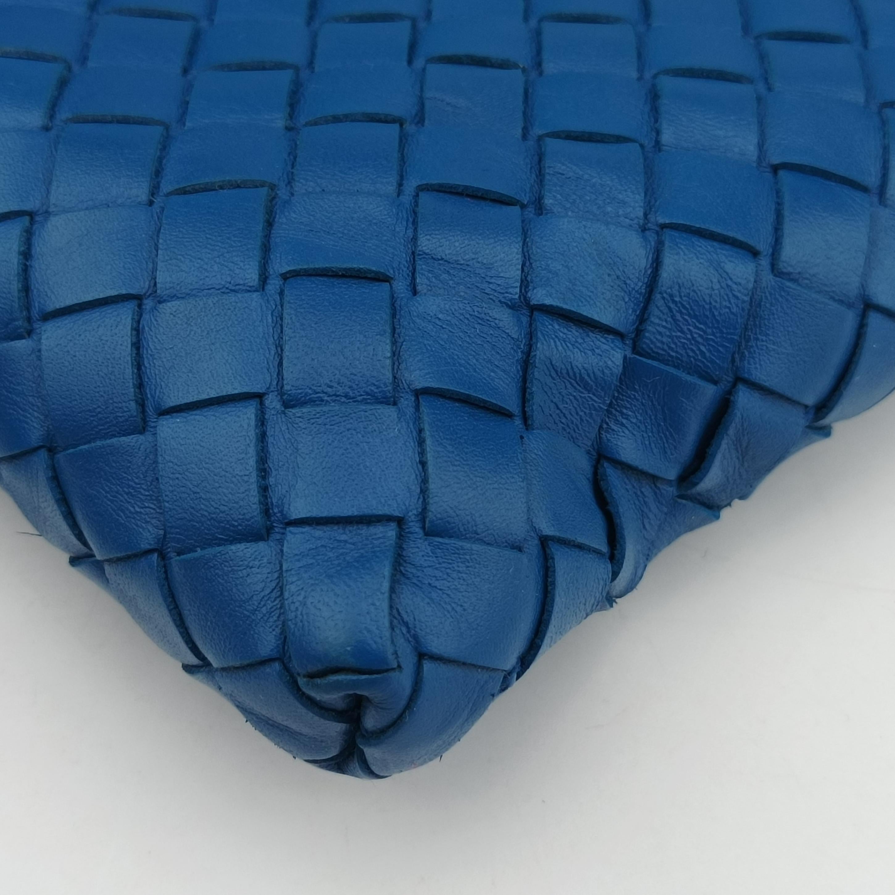 Secondhand Bottega Veneta Intrecciato Blue lambskin  shoulderbag | stylenewstar