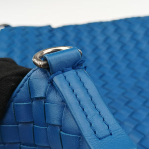 Secondhand Bottega Veneta Intrecciato Blue lambskin  shoulderbag | stylenewstar