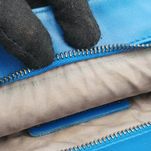 Secondhand Bottega Veneta Intrecciato Blue lambskin  shoulderbag | stylenewstar