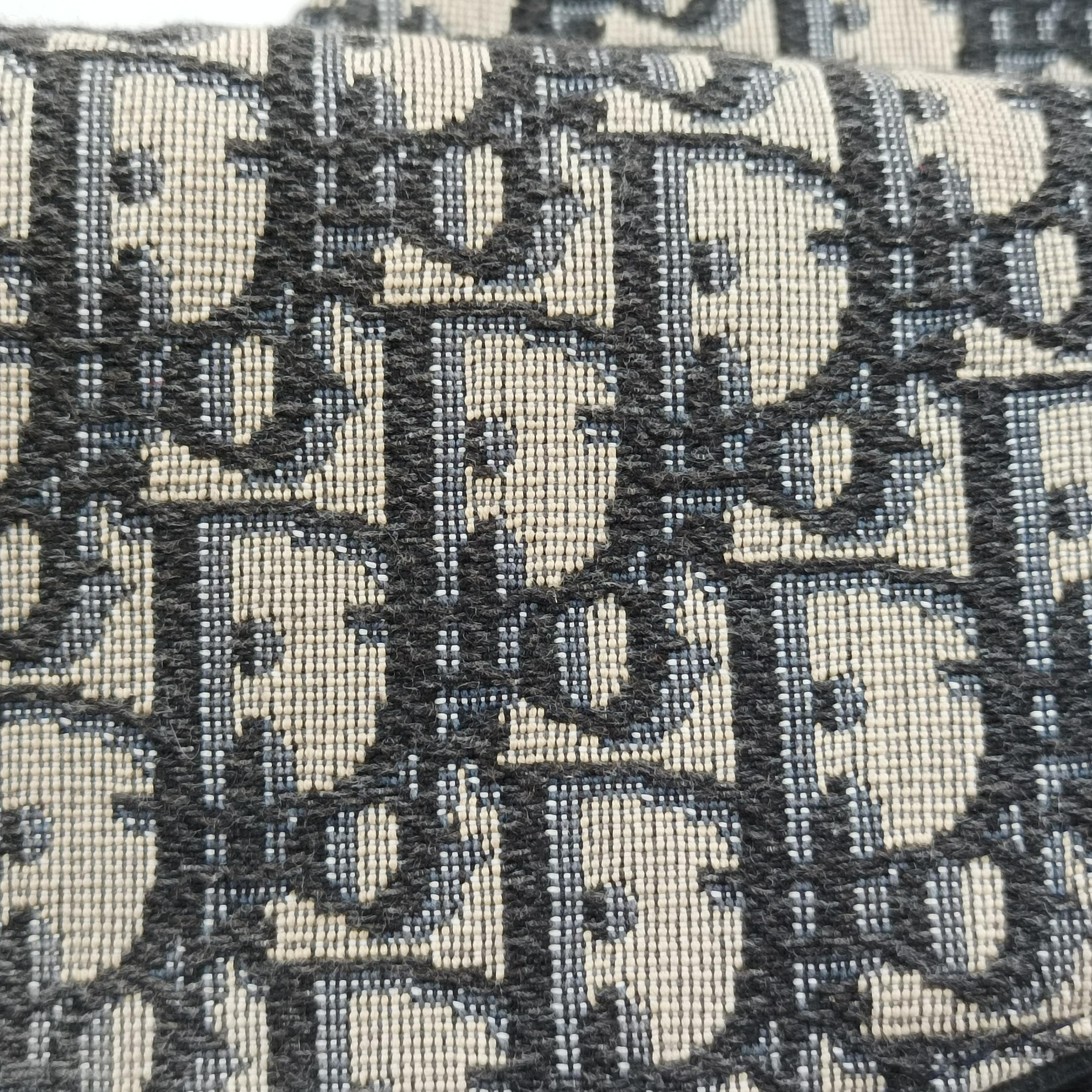 Vintage Christian Dior Saddle Gray×Black Jacquard  bum bag/waist bag | stylenewstar