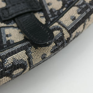 Vintage Christian Dior Saddle Gray×Black Jacquard  bum bag/waist bag | stylenewstar