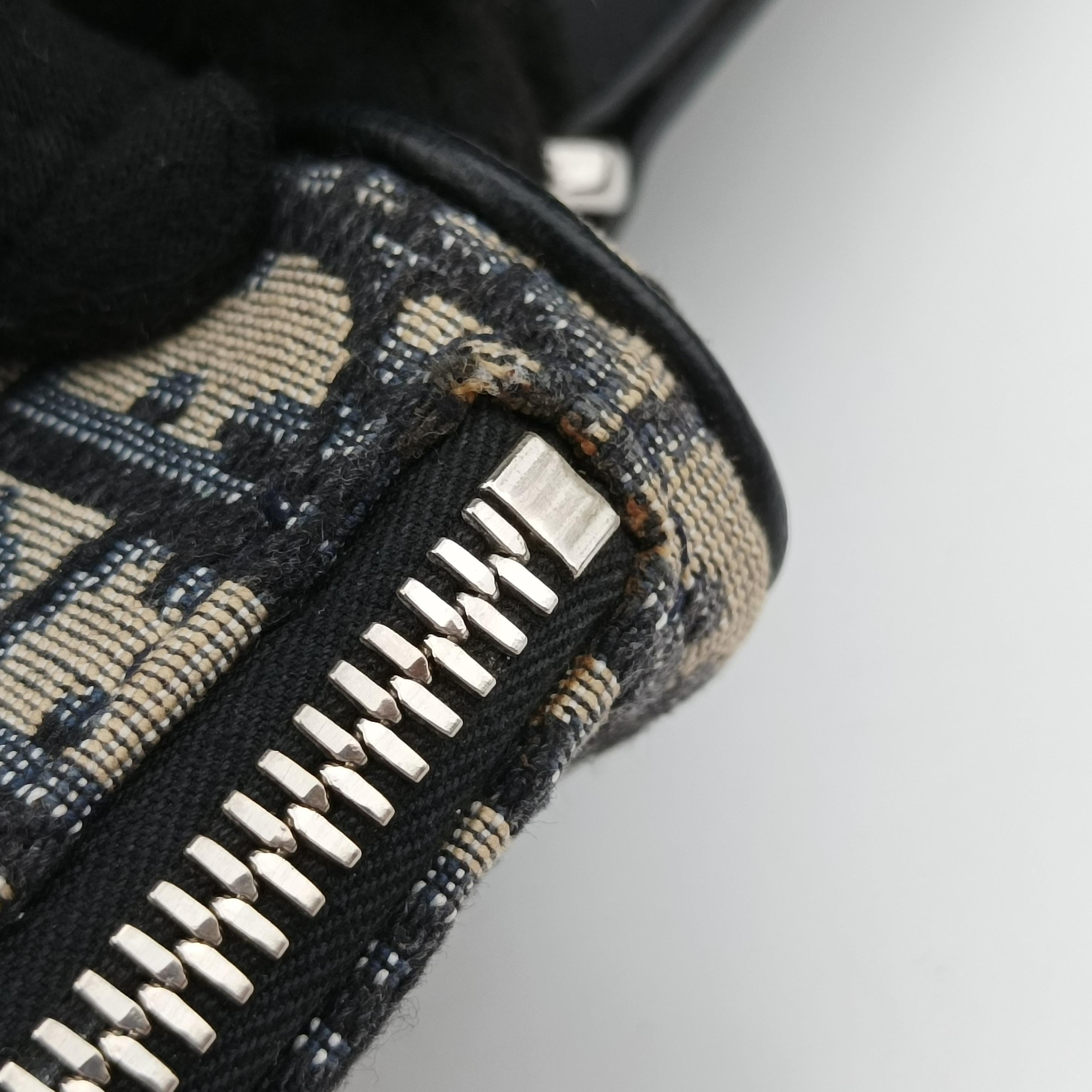 Vintage Christian Dior Saddle Gray×Black Jacquard  bum bag/waist bag | stylenewstar