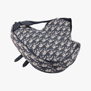 Vintage Christian Dior Saddle Gray×Black Jacquard  bum bag/waist bag | stylenewstar