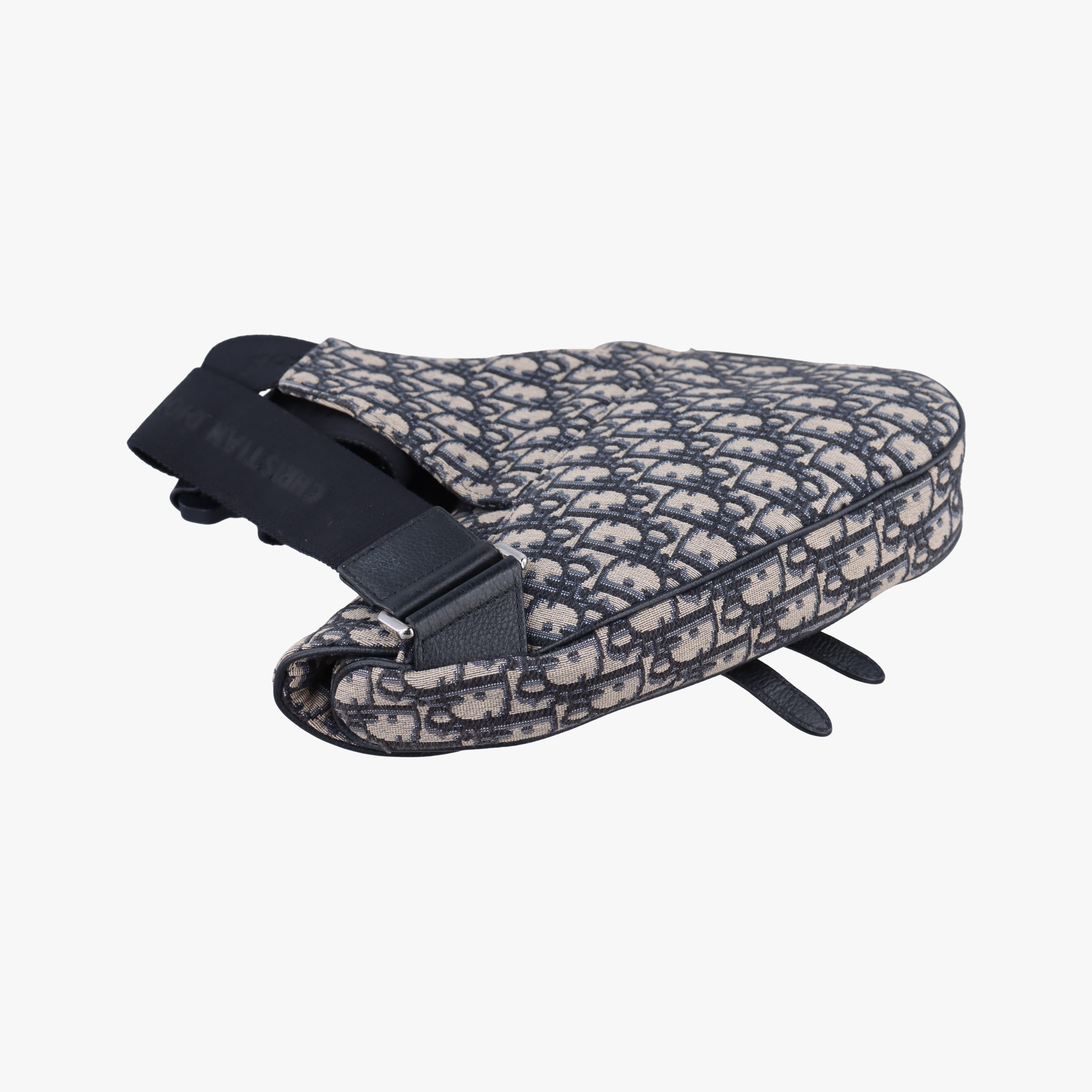 Vintage Christian Dior Saddle Gray×Black Jacquard  bum bag/waist bag | stylenewstar