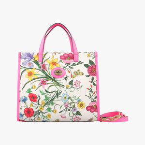 Pre-owned Gucci Flora Multicolour Canvas 550141 shoulderbag | stylenewstar