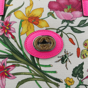 Pre-owned Gucci Flora Multicolour Canvas 550141 shoulderbag | stylenewstar