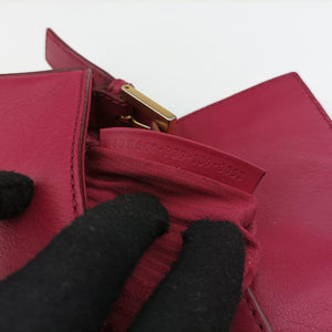 Pre-owned Fendi BAGUETTE Red Leather 8BR600 shoulderbag | stylenewstar