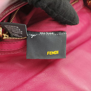 Pre-owned Fendi BAGUETTE Red Leather 8BR600 shoulderbag | stylenewstar