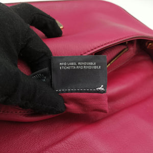 Pre-owned Fendi BAGUETTE Red Leather 8BR600 shoulderbag | stylenewstar