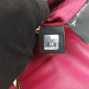 Pre-owned Fendi BAGUETTE Red Leather 8BR600 shoulderbag | stylenewstar