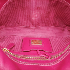 Pre-owned Fendi BAGUETTE Red Leather 8BR600 shoulderbag | stylenewstar