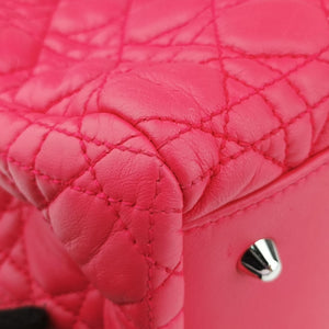 Vintage Christian Dior Cannage Dior Soft Shopping Red lambskin  handbag | stylenewstar