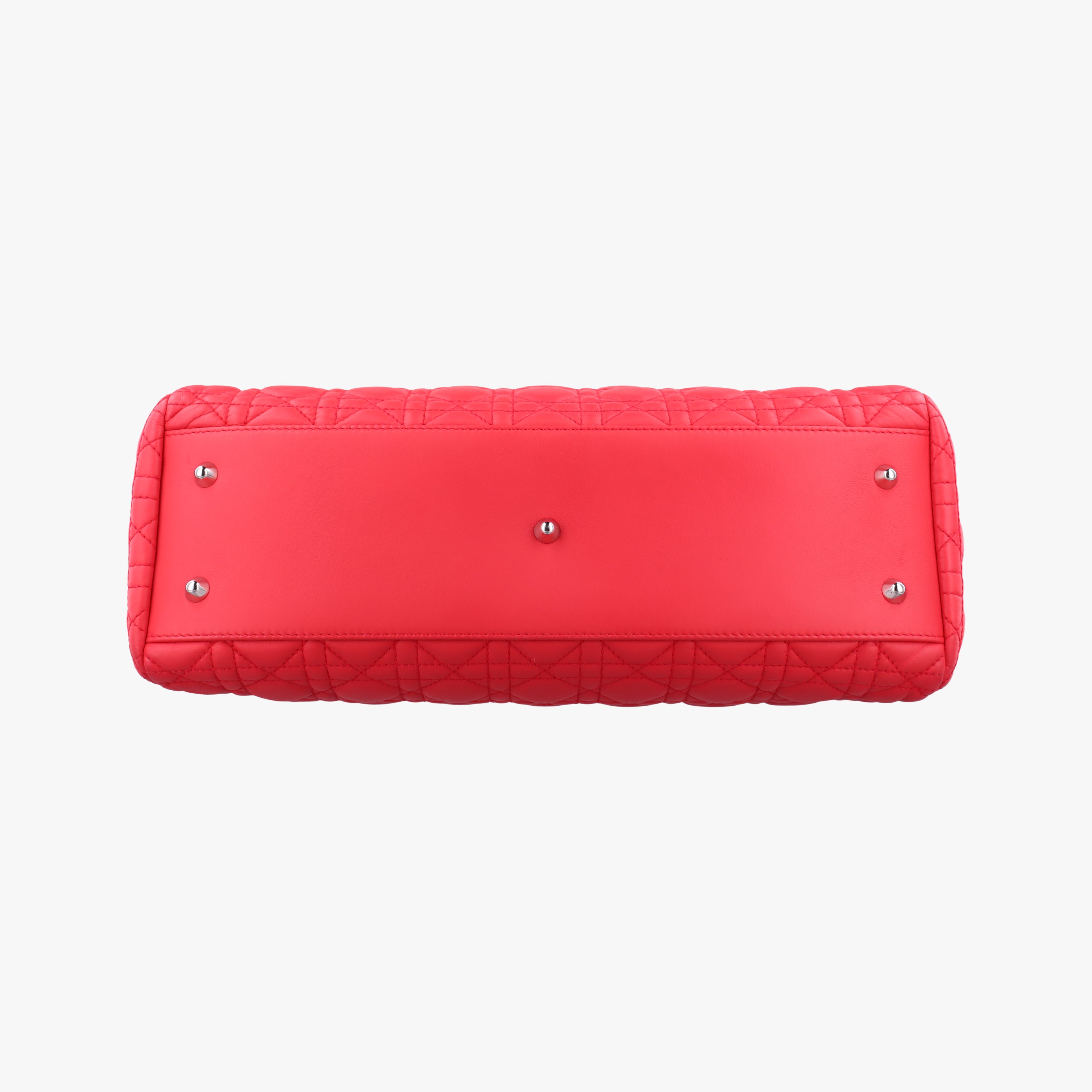 Vintage Christian Dior Cannage Dior Soft Shopping Red lambskin  handbag | stylenewstar