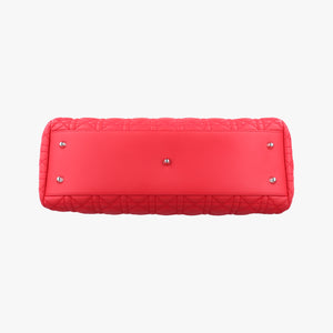 Vintage Christian Dior Cannage Dior Soft Shopping Red lambskin  handbag | stylenewstar