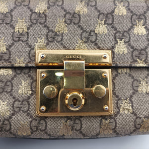 Secondhand Gucci Padlock beige×Multicolour PVC coated canvas 409487 shoulderbag | stylenewstar