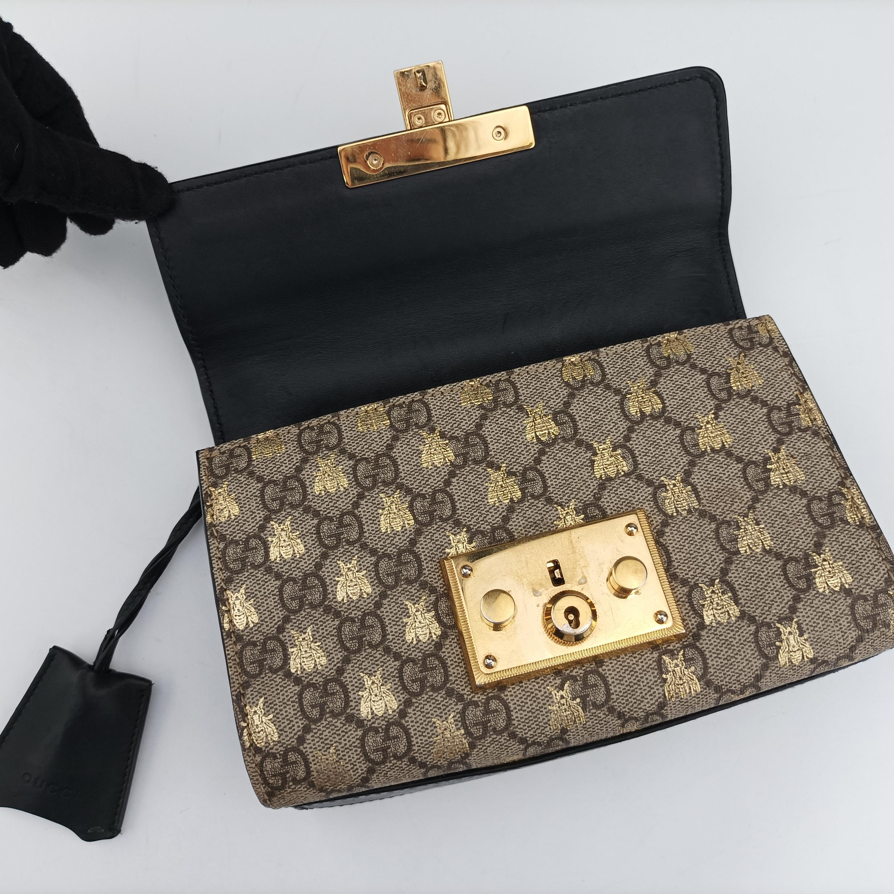 Secondhand Gucci Padlock beige×Multicolour PVC coated canvas 409487 shoulderbag | stylenewstar