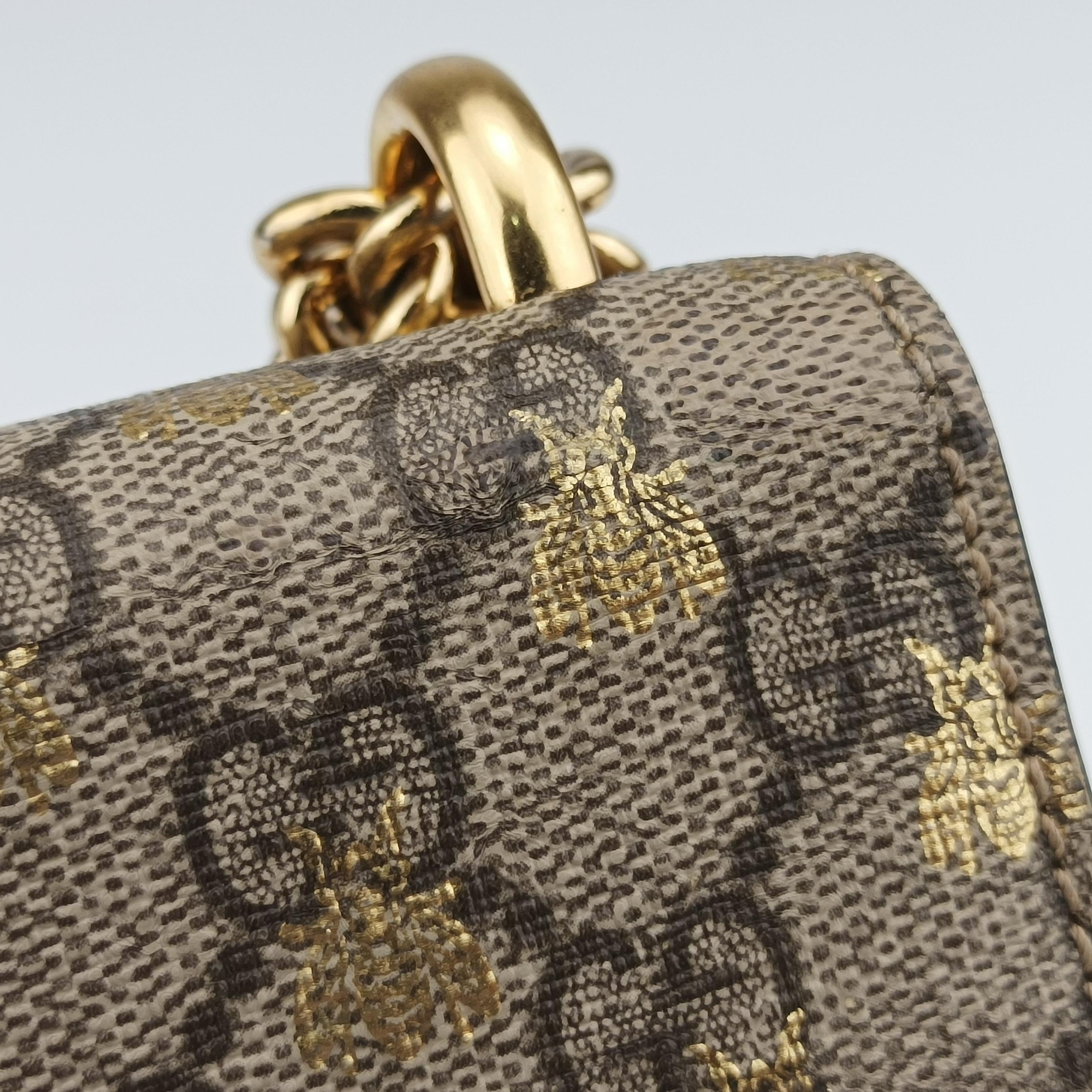 Secondhand Gucci Padlock beige×Multicolour PVC coated canvas 409487 shoulderbag | stylenewstar