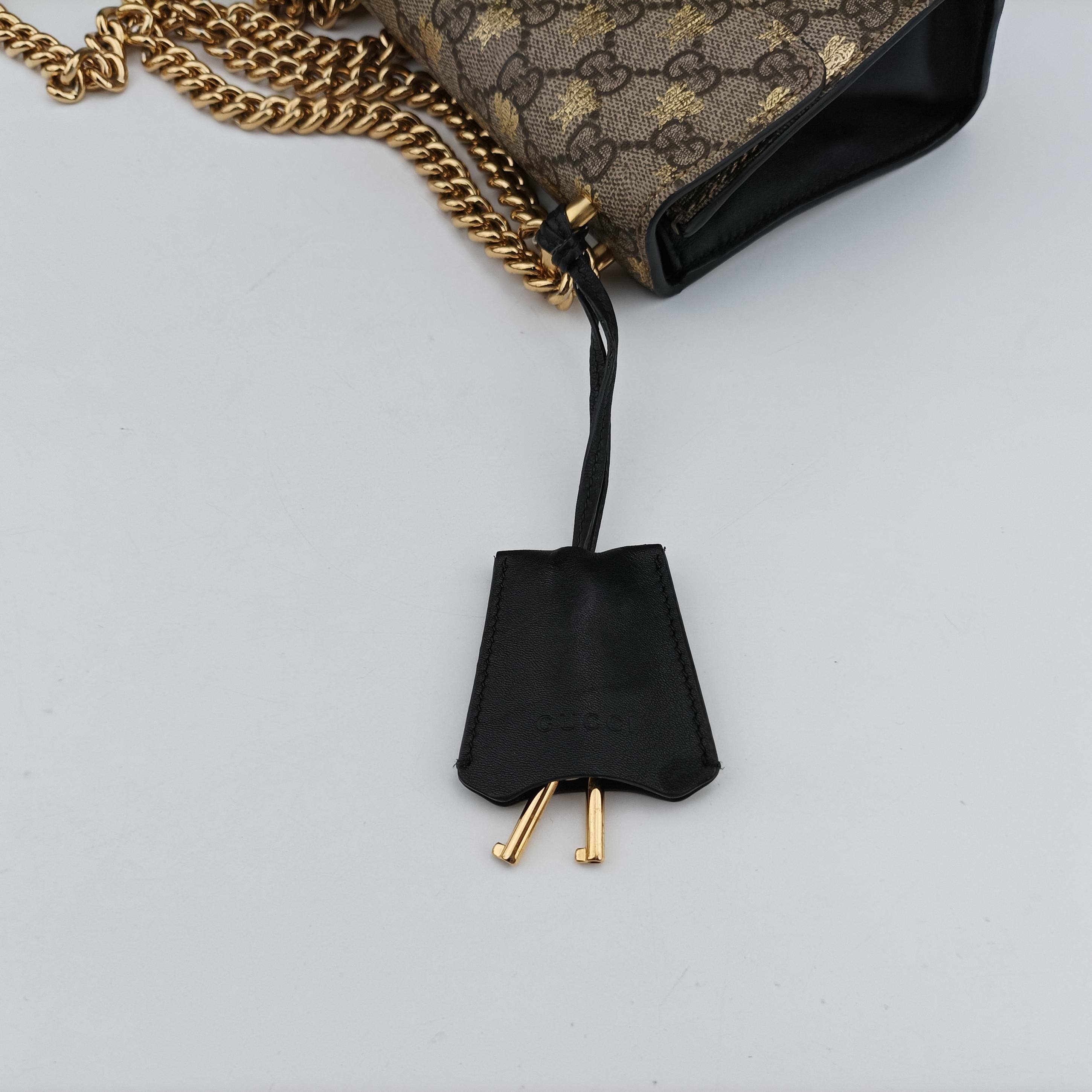 Secondhand Gucci Padlock beige×Multicolour PVC coated canvas 409487 shoulderbag | stylenewstar