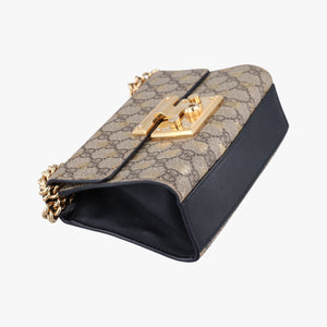 Secondhand Gucci Padlock beige×Multicolour PVC coated canvas 409487 shoulderbag | stylenewstar