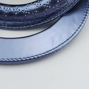 Pre-owned Christian Dior Lady Dior blue leather  shoulderbag | stylenewstar