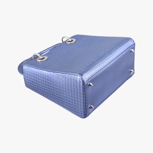 Pre-owned Christian Dior Lady Dior blue leather  shoulderbag | stylenewstar