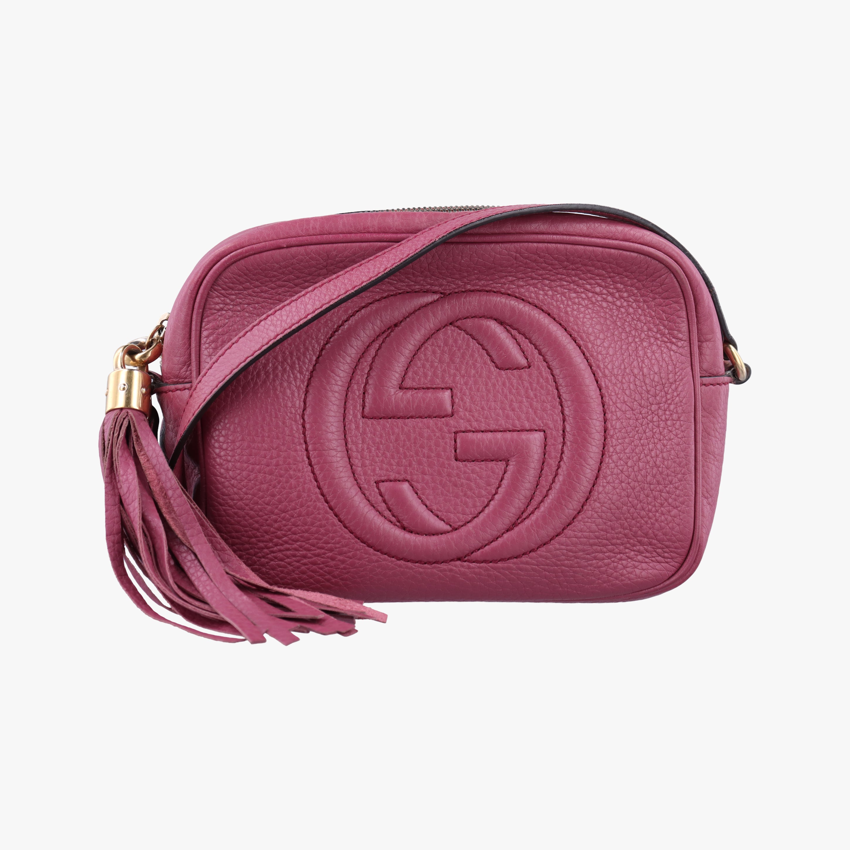 Pre-owned Gucci Soho Purple Leather 308364 shoulderbag | stylenewstar