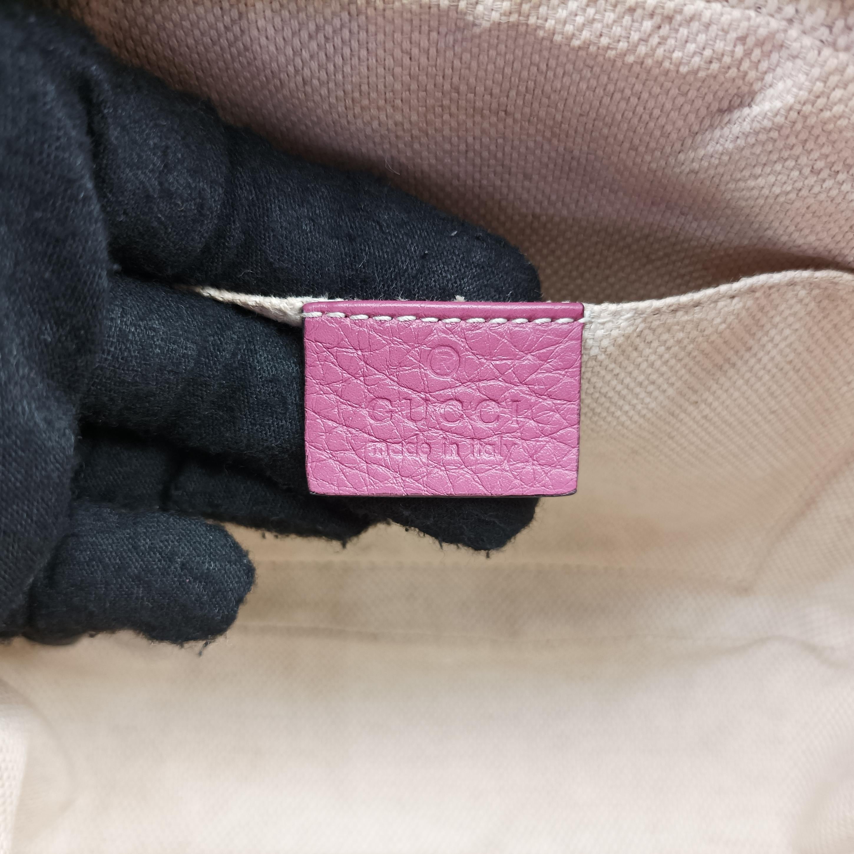 Pre-owned Gucci Soho Purple Leather 308364 shoulderbag | stylenewstar