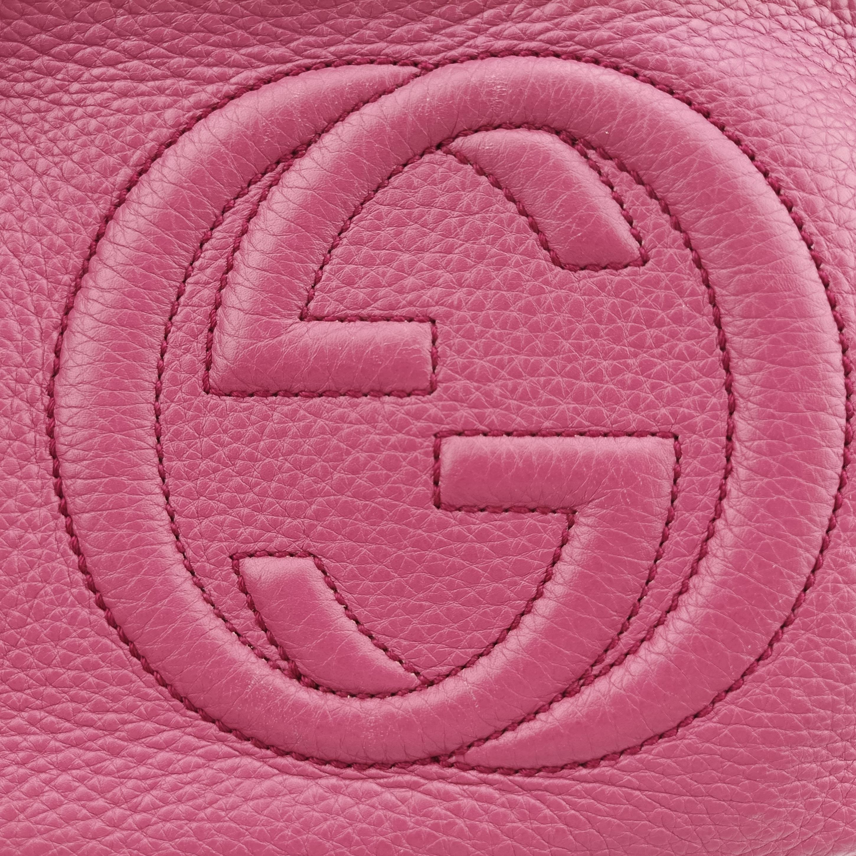 Pre-owned Gucci Soho Purple Leather 308364 shoulderbag | stylenewstar