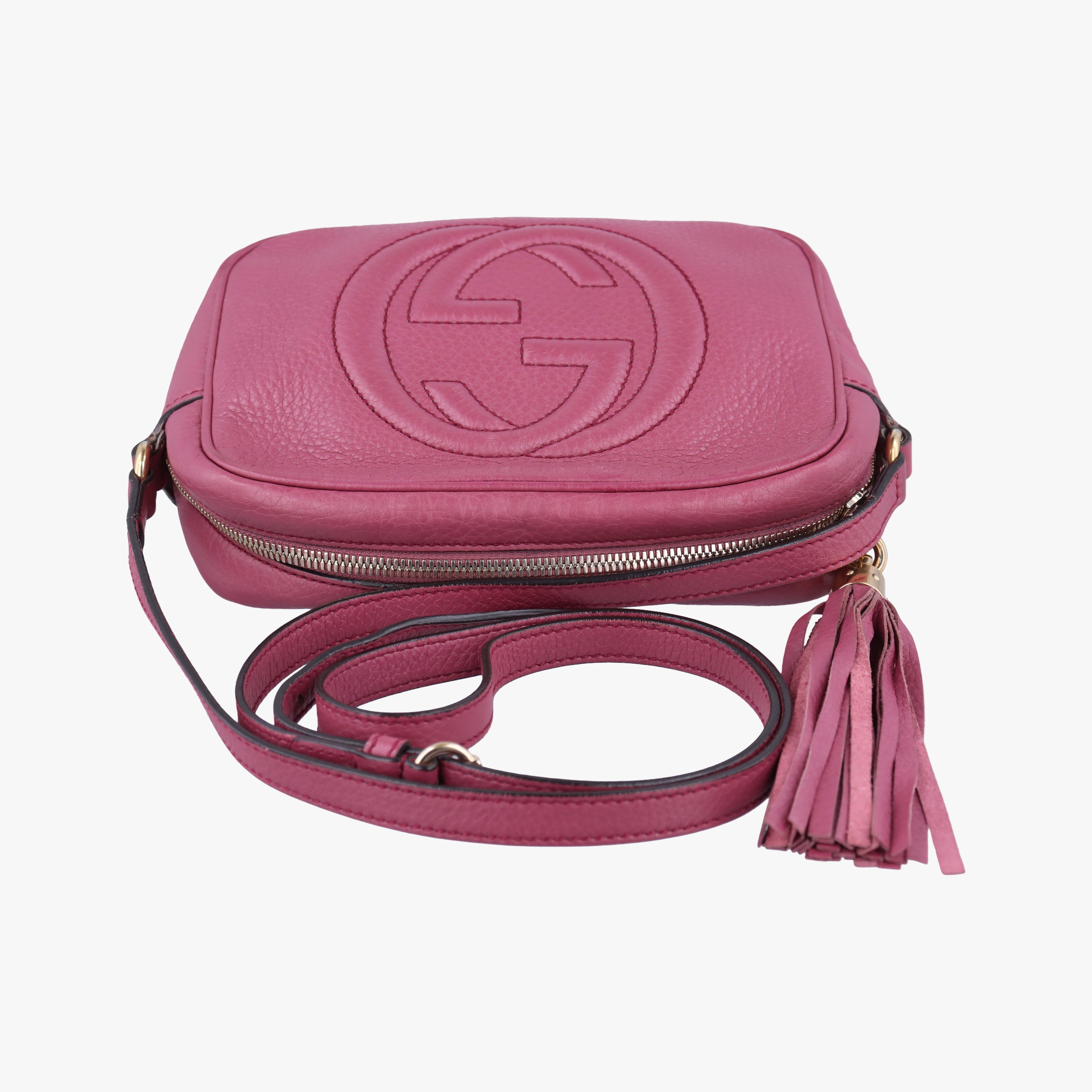 Pre-owned Gucci Soho Purple Leather 308364 shoulderbag | stylenewstar