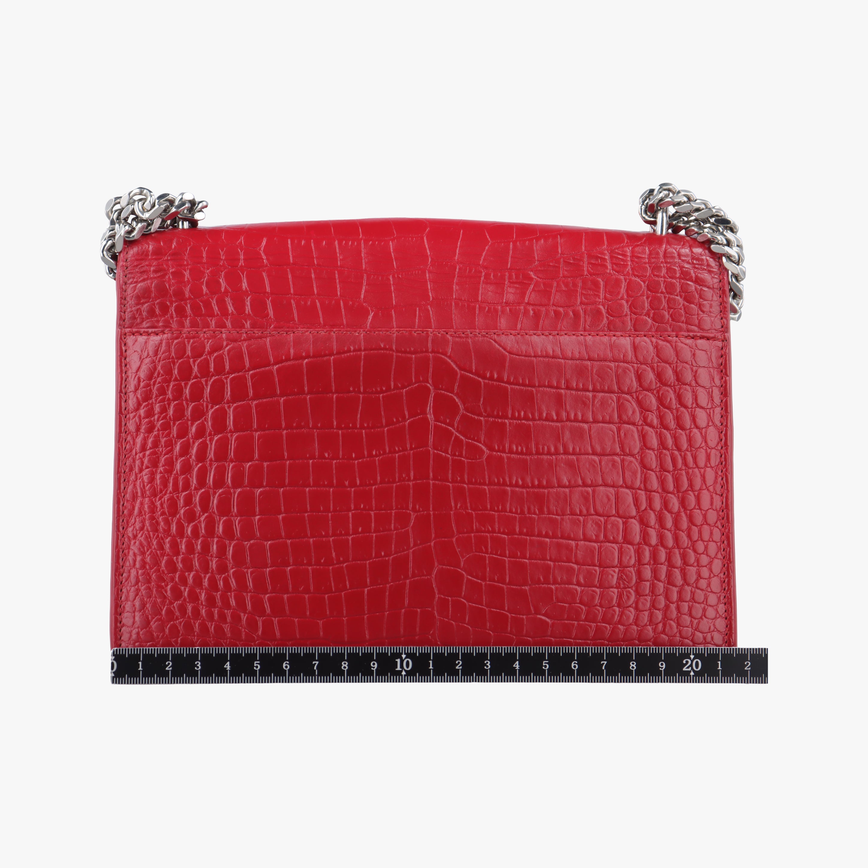 Pre-owned Yves Saint Laurent SUNSET Red Leather 442906 shoulderbag | stylenewstar