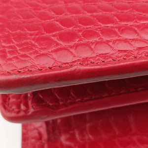 Pre-owned Yves Saint Laurent SUNSET Red Leather 442906 shoulderbag | stylenewstar