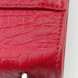 Pre-owned Yves Saint Laurent SUNSET Red Leather 442906 shoulderbag | stylenewstar