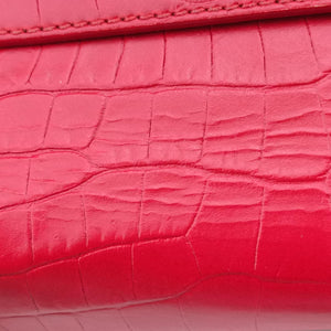 Pre-owned Yves Saint Laurent SUNSET Red Leather 442906 shoulderbag | stylenewstar