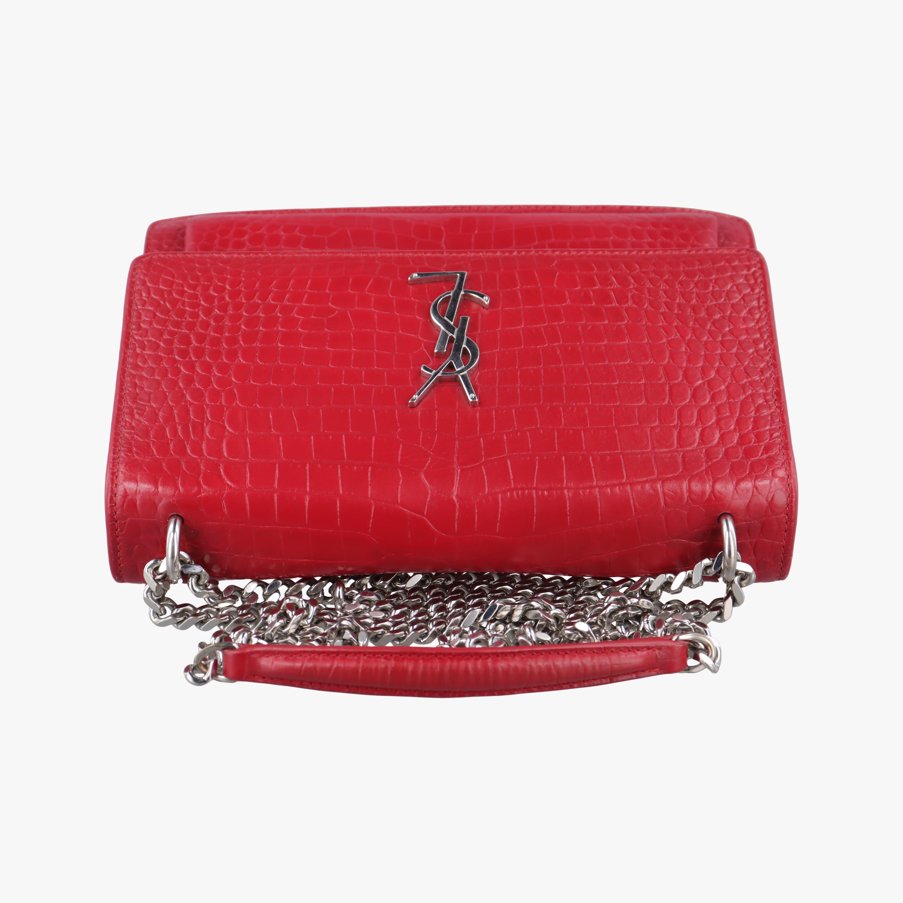 Pre-owned Yves Saint Laurent SUNSET Red Leather 442906 shoulderbag | stylenewstar