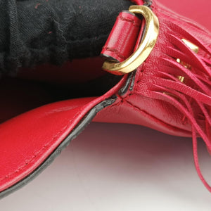 Vintage Fendi BAGUETTE Red Leather 8BR600 shoulderbag | stylenewstar