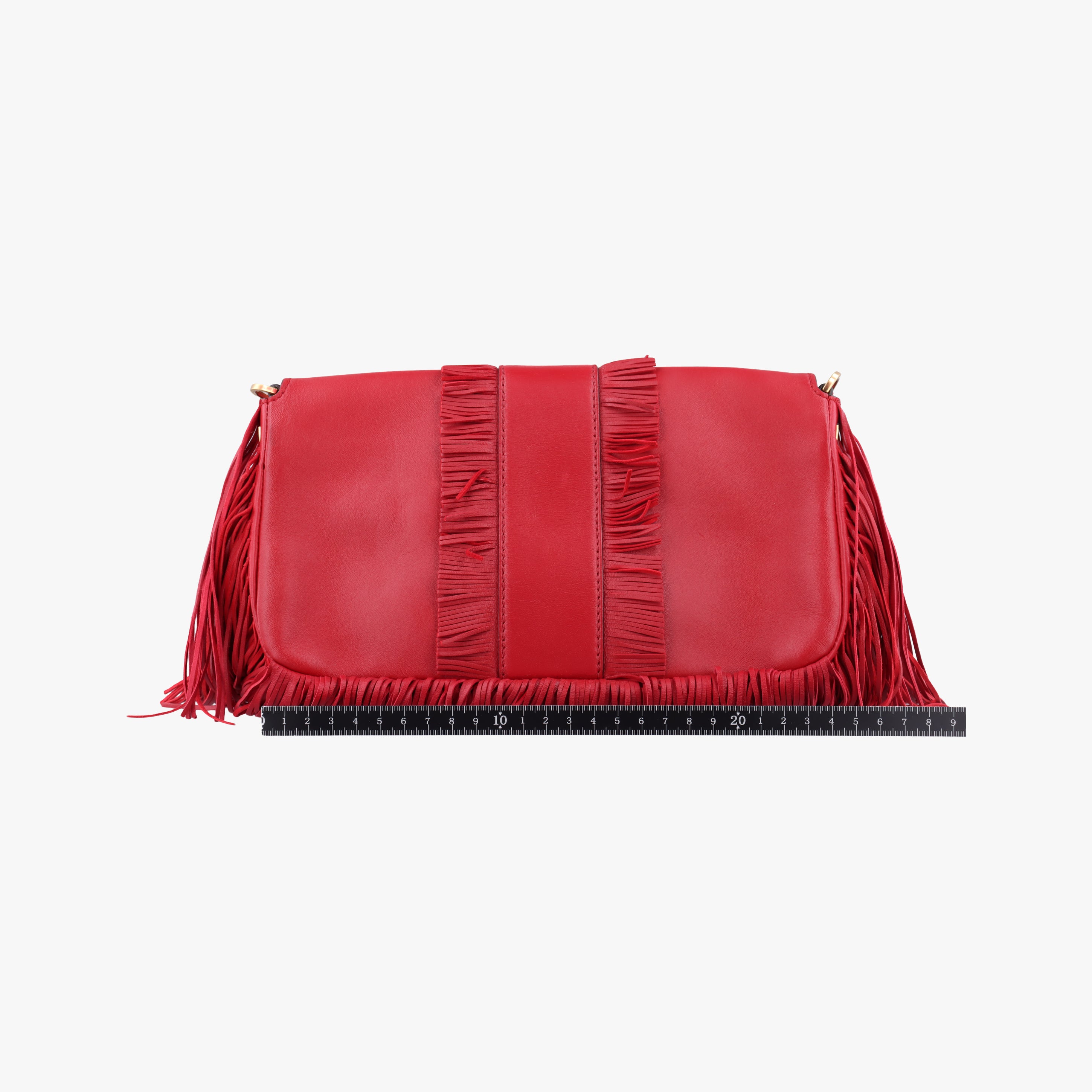 Vintage Fendi BAGUETTE Red Leather 8BR600 shoulderbag | stylenewstar