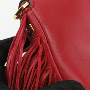 Vintage Fendi BAGUETTE Red Leather 8BR600 shoulderbag | stylenewstar